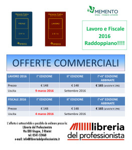 memento lavoro e fiscale 2016