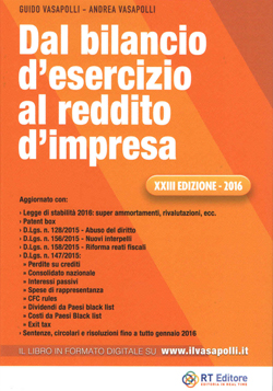 Dal bilancio d’esercizio al reddito d’impresa 2016