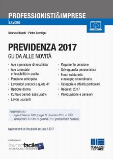 Previdenza 2017 – Guida alle novità