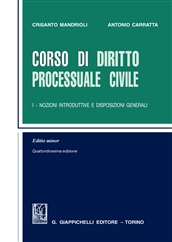 Corso di diritto processuale civile I, II, III