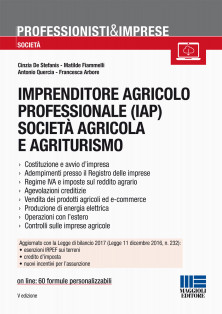 Imprenditore agricolo professionale (IAP) società agricola e agriturismo