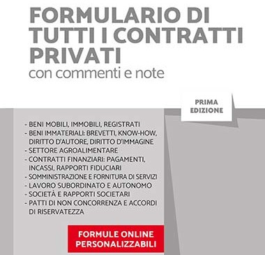 Formulario di tutti i contratti privati