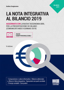 La nota integrativa al bilancio 2019