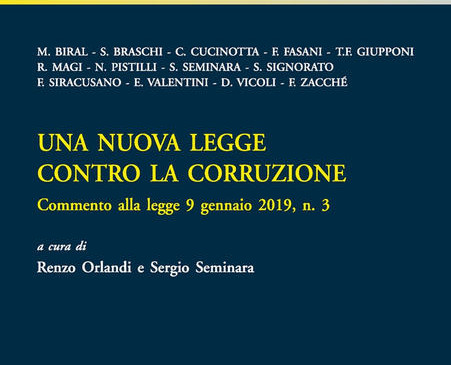 Una nuova legge contro la corruzione