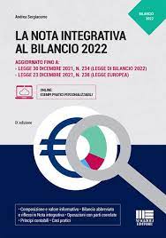 La nota integrativa al bilancio 2022