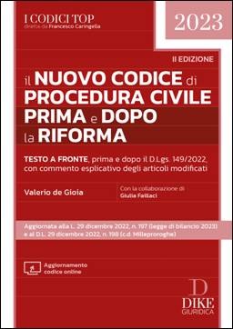 nuovo codice procedura civile