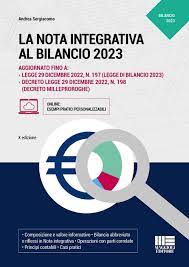 la nota integrativa al bilancio