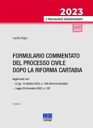 formulario commentato del processo civile dopo la riforma cartabia