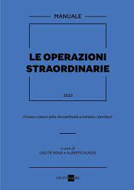 le operazioni straordinarie