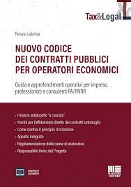 nuovo codice contratti pubblici operatori economici