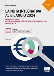 La nota integrativa al bilancio 2024