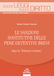 Le sanzioni sostitutive delle pene detentive brevi